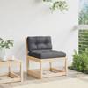 Garden Sofa with Cushions Solid Pine Wood