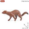 Oenux Simualtion Cute Forest Wild Animals Action Figures Owl Pangolin Manatee Rabbit Model Miniature Cake Toppers Kids Gift Toy