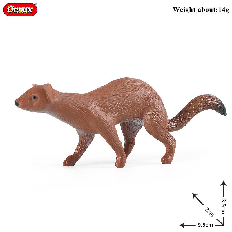 Oenux  Wild Animals Forest Orangutan Pigeon Hedgehog Aardvark Capybara Action Figure Model Figurines Pvc Collection Kids Toy
