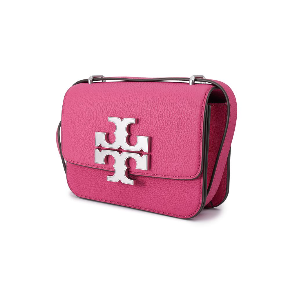 Tory Burch Eleanor Adjustable Strap Suede Crossbody Shoulder Bag Women Bags Deep-Pink 147831-500