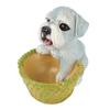Cute Dog Ornament Entry Key Storage Basket Puppy Statue for Living Room Entrance Office Decoration Type 2