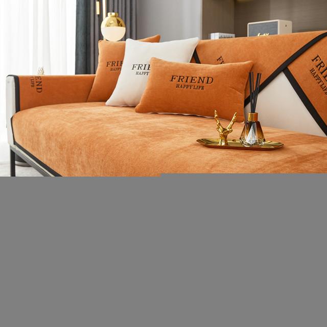 Chenille Sofa Cushion For Living Room Nordic Sofa Towel Mat Non -Slip Couch Cover L Corner Sofa Towel Seat Pad Home