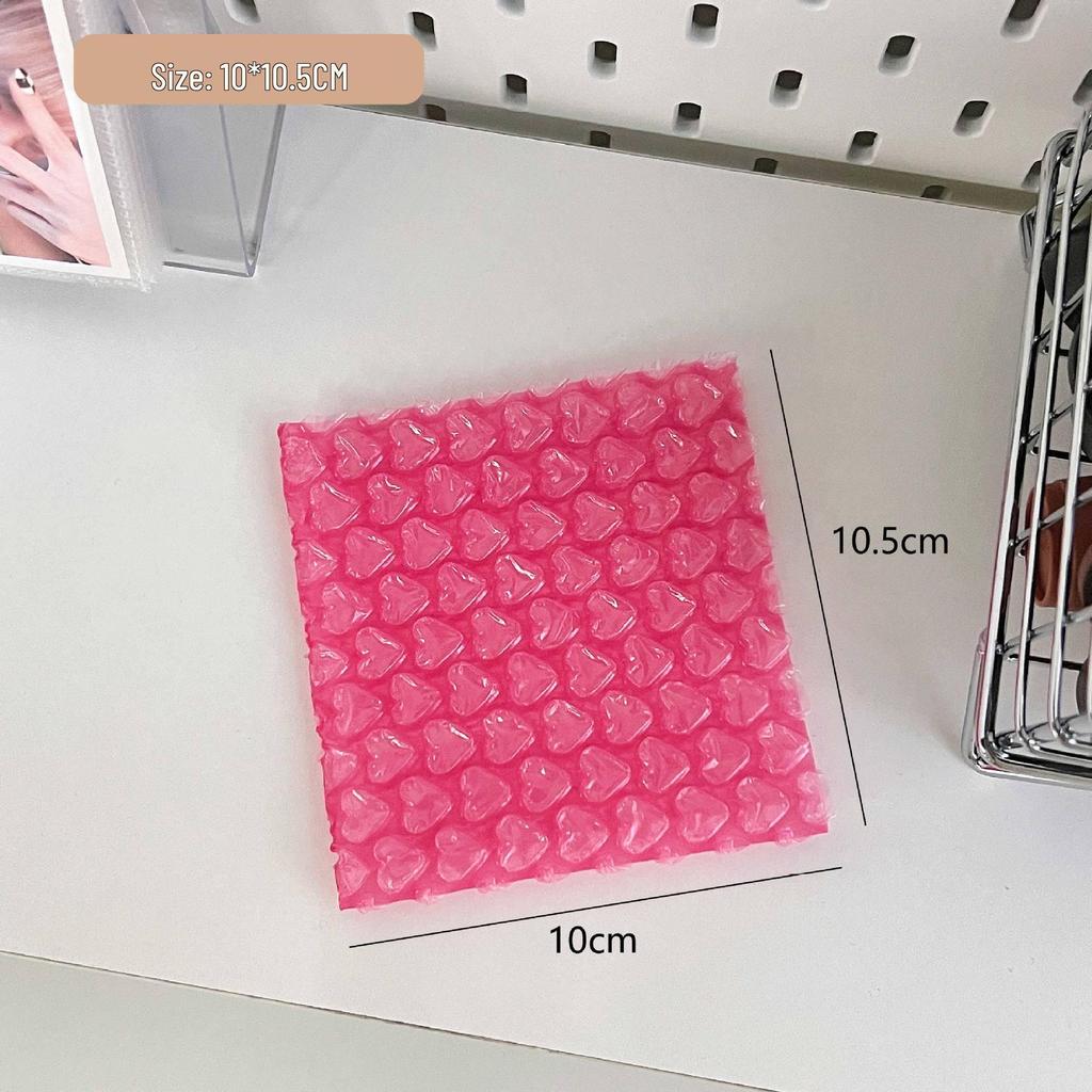 Shockproof Waterproof Pink Heart Bubble Envelope for Small Gifts and Cards
