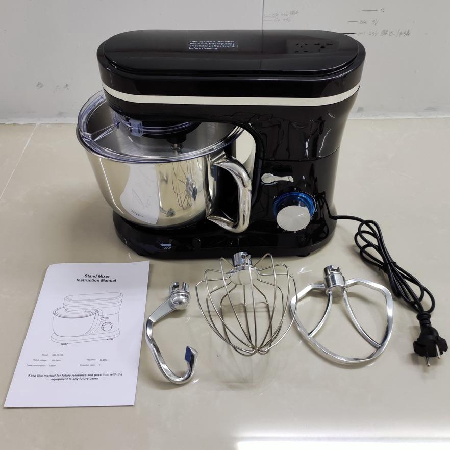 1500W Household Chef Stand Mixer, 5L Capacity Dough Kneading Machine In Stock