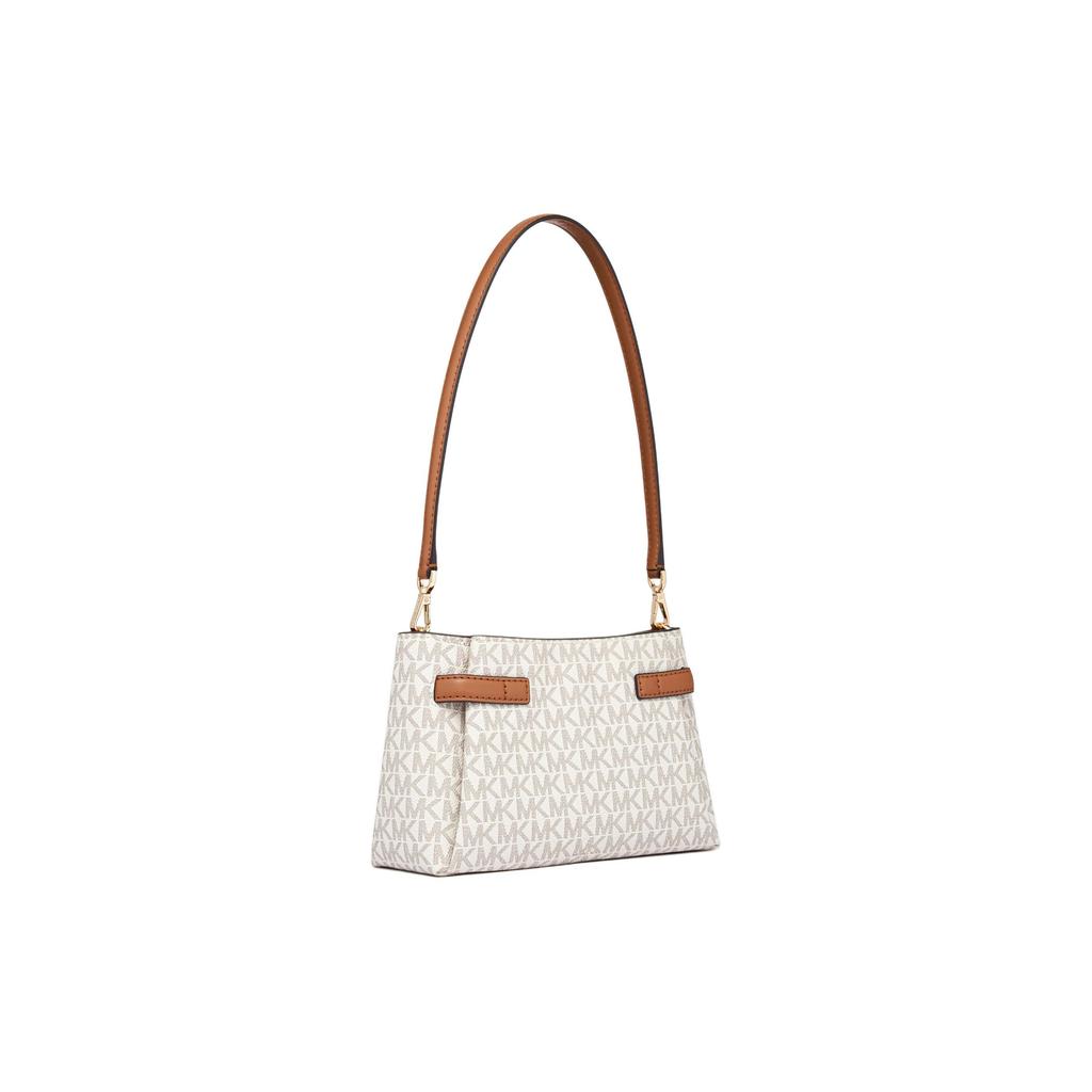 Michael Kors Mk Angelina Classic Monogram Vintage Commuter Shoulder Bag Women Shoulder Bag Vanilla-White 32F2GAQC1B-VANILLA