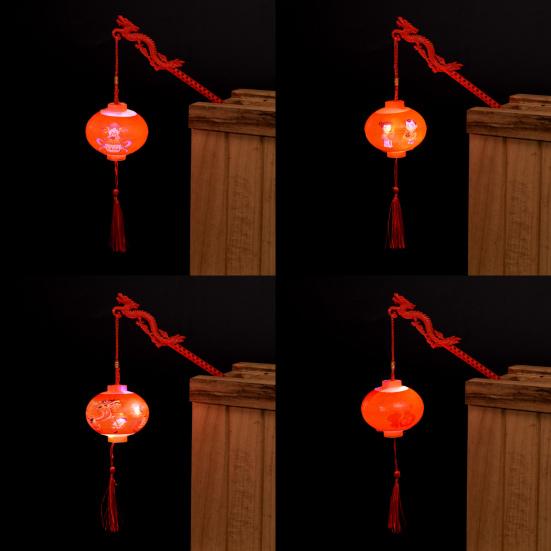 With Dragon Shape Pole Chinese Style Print 3 Flash Modes New Year Spring