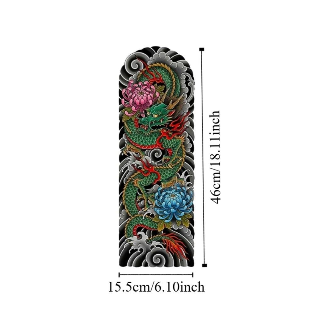 Geisha Japanischer Stil Temporäre Tattoos Japanische Dämonen Wassertransfer Tattoos Hand Beine Körperkunst