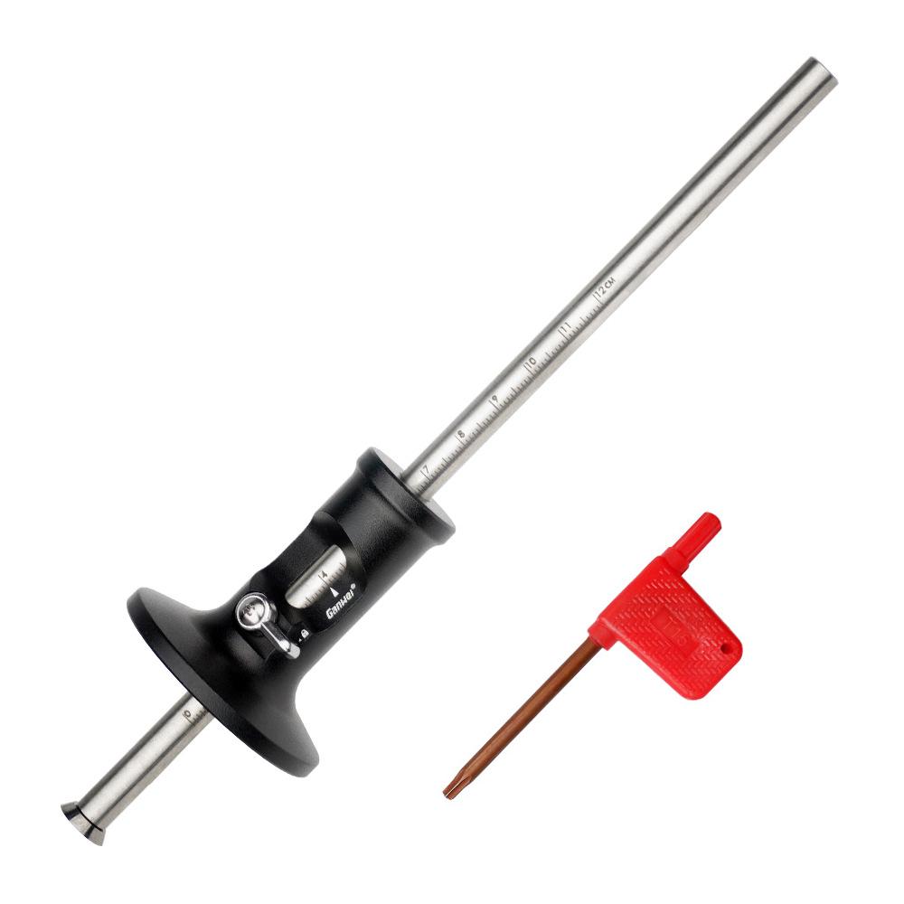 

Wheel Marking Gauge High Precision Woodworking Marking Scriber Kit Wood Marking Tool with Laser Scale Solid Metal Bar Carpenter чёрный
