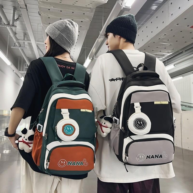 High-quality Durable Nylon School Bag Set With Playful Design For Middle School Students