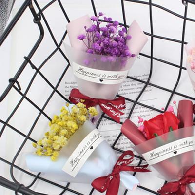 1 szt. Kolorowy Symulowany Suszony Uroczy Bukiet Kwiatów Ślubnych Rekwizyty Odporne na Upadki Sztuczny Kwiat na Imprezę