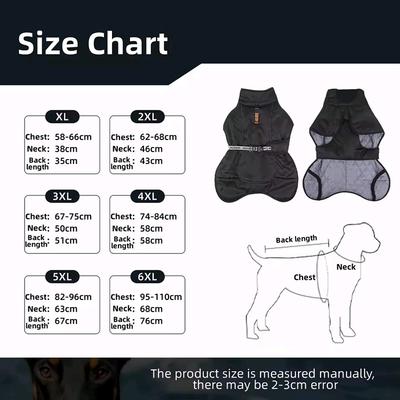 Doberman Autumn Winter Warm Clothes For Large Dogs Waterproof Big Dog Vest Jacket Thicken Pet Dog Coat Bulldog Labrador Outfits