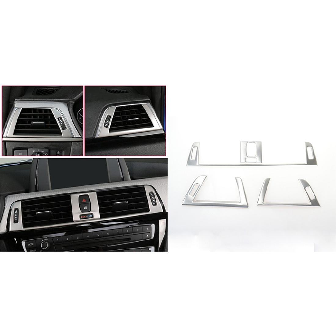 

Стайлинг автомобиля, кондиционер переменного тока, вентиляционное отверстие, украшение, внутренняя крышка для BMW F30 3 серии 2013-2018, авто серебряный