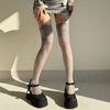 Colorful Fishnet Mesh Over Knee Long Boot Socks for Women Full Lace Flower Pattern Thigh High Stockings Lingerie Hosiery