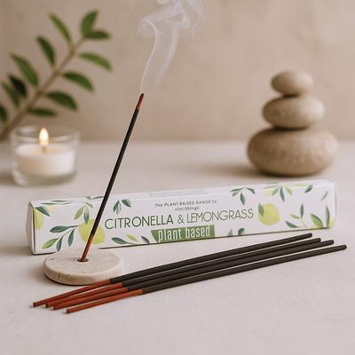 Citronella and Lemongrass Incense Sticks Plant Based