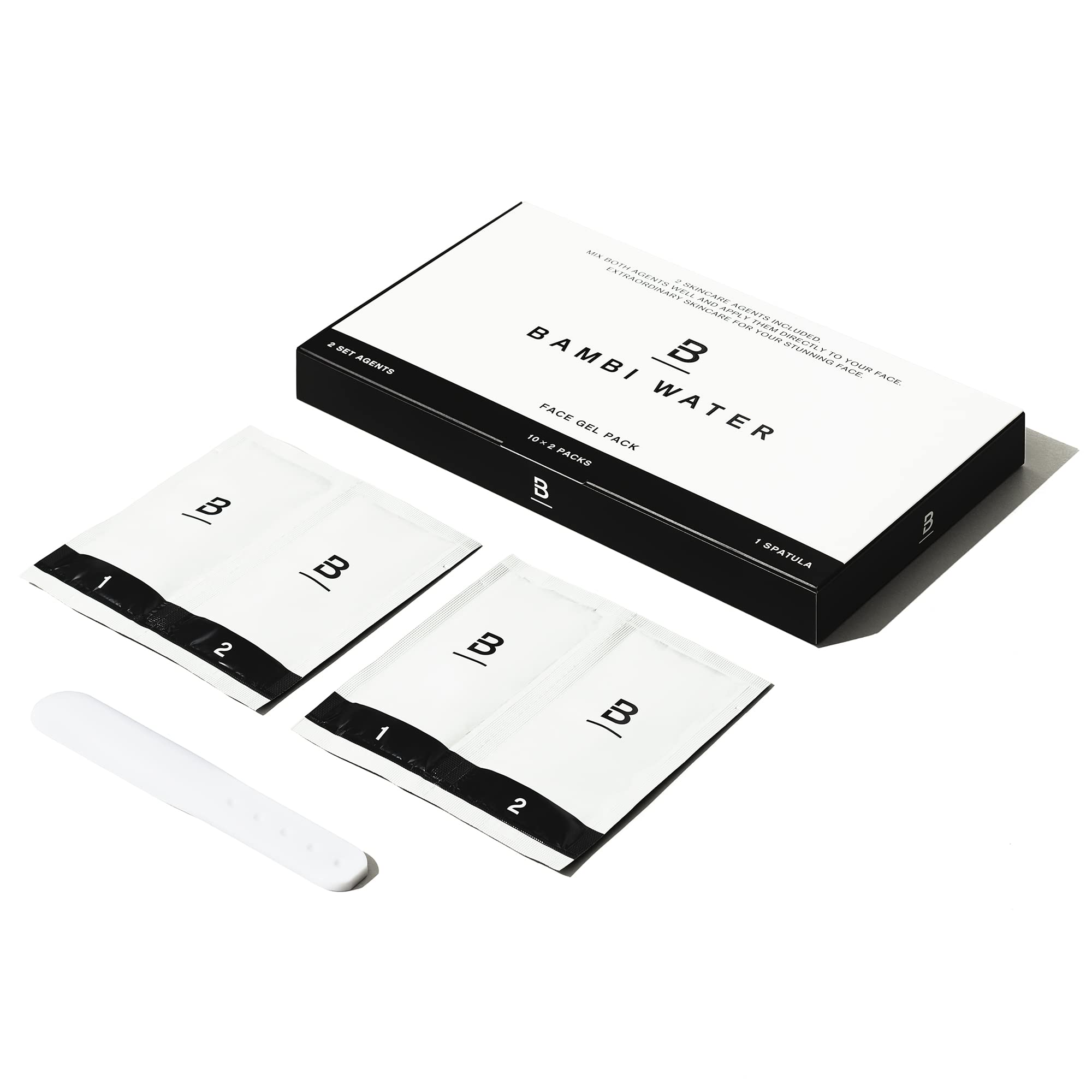 

Bambi Water Face Pack, Peel-Off Carbonated Face Pack, 10-Use Tone-Up Moisturizing Face Mask, Supervised by a Salon Stylist