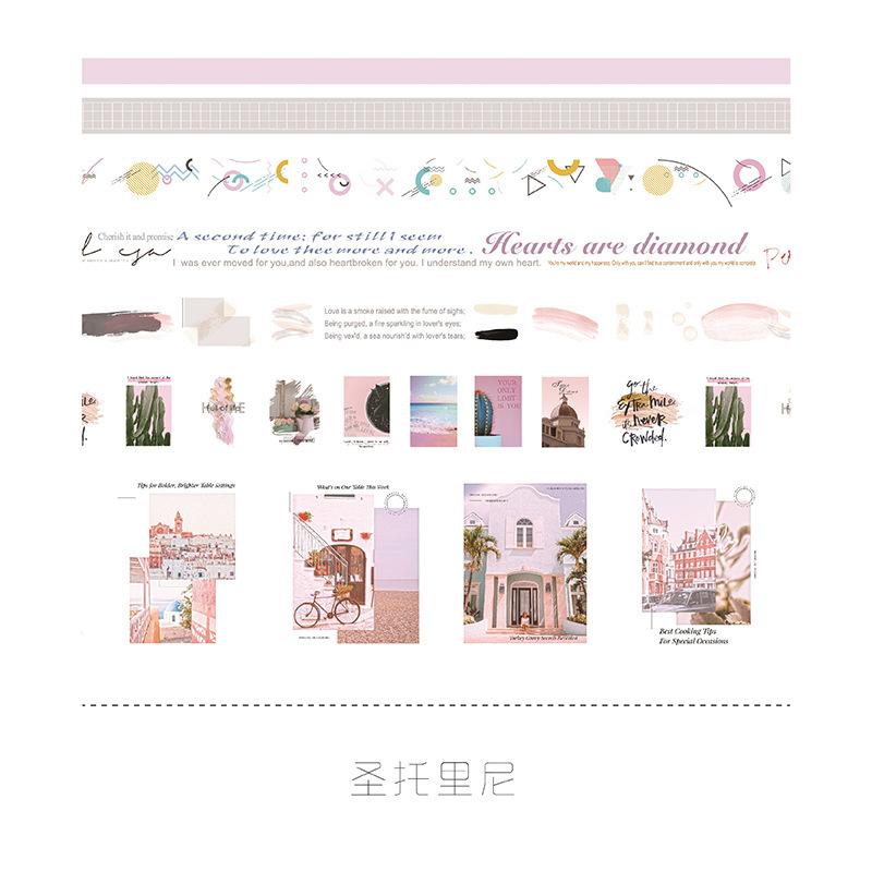 

Набор васи-ленты 7 шт./набор DIY украшение скрапбукинг планер бумажная маскировочная лента этикетка журнал DIY скрапбукинг наклейка канцелярские товары