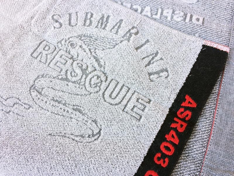 Japan Self-Defense Force Sports Towel (Submarine Rescue Ship Chihaya) JMSDF Absorbent Cotton Towel Chihaya SPT