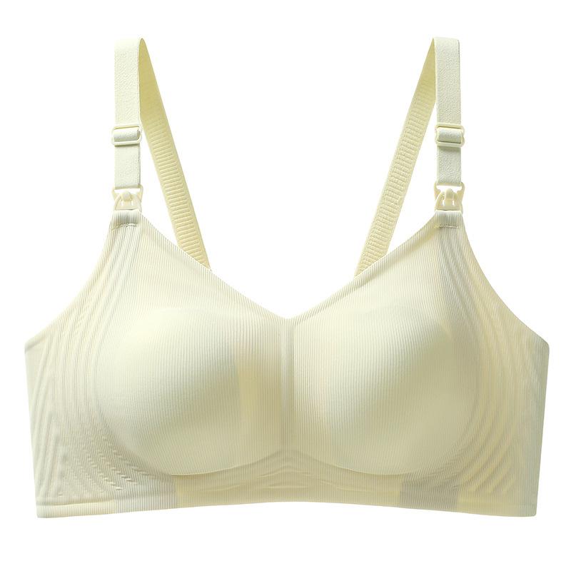 Nursing Bra for Breastfeeding & Pregnancy, Push Up Anti-Sagging Side Support Maternity Bra for Postpartum Women