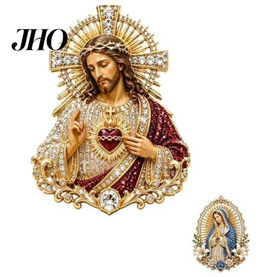 Christian Faith Brooch Sacred Heart of Jesus Brooch, Confirmation Souvenir Accessory with Enamel Pin Pin, Catholic Lapel Inspirational Gift