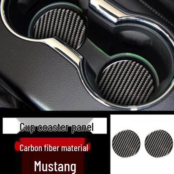 Ford Mustang Kohlefaser Interieur Zierleisten-Set: Konsole, Lenkrad, Schalthebel, Lüftungsdüse