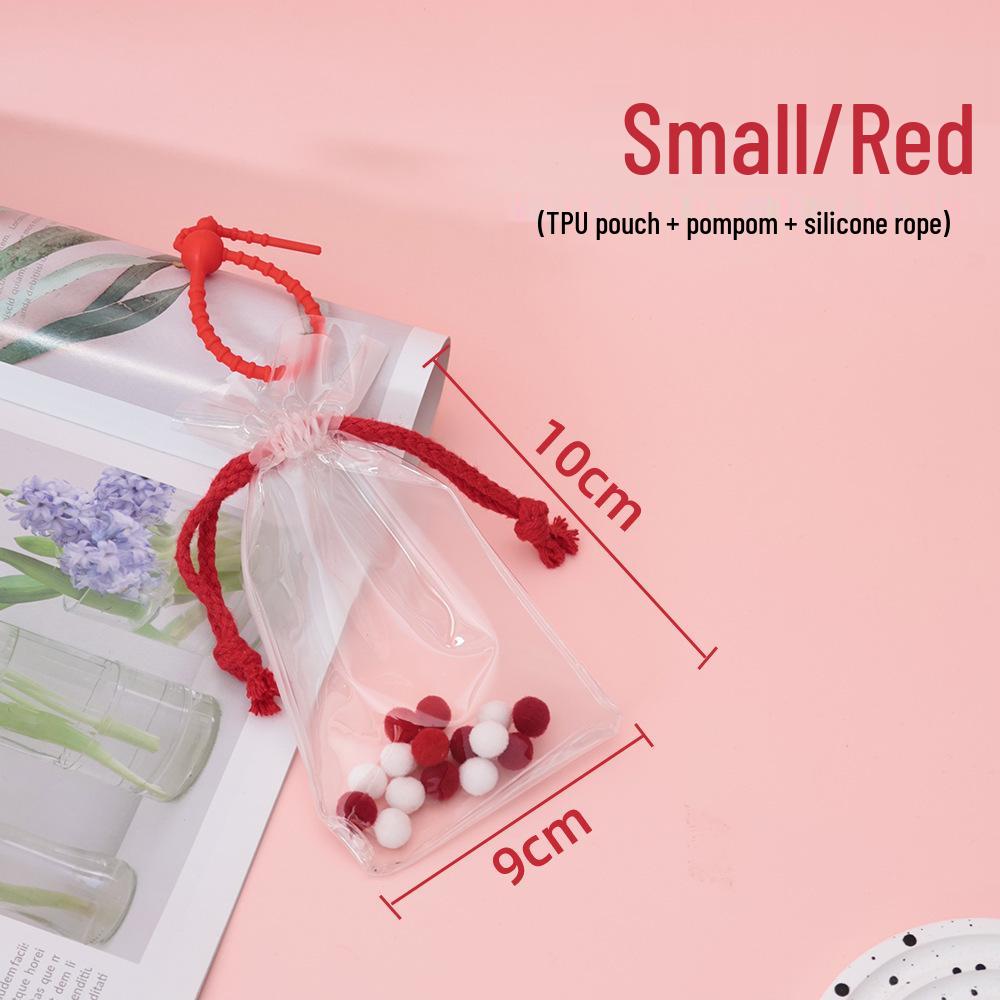 4.0 Heart Silicone Outdoor Doll Storage Case - Transparent, Dustproof, 20cm Protective Pouch