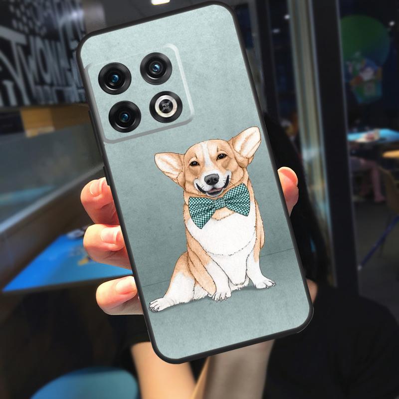 Corgi and Bubble Tea Funda For OnePlus 10T 8T 9RT 12 13 13R 11 9 10 Pro OnePlus Nord 4 CE 2 3 Lite N20 N30 Case