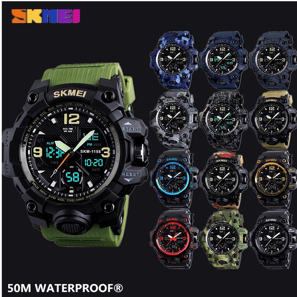 Orologio Da Donna SKMEI Rettangolare - Oro Rosa, Impermeabile, Digitale E Analogico - Foto 4