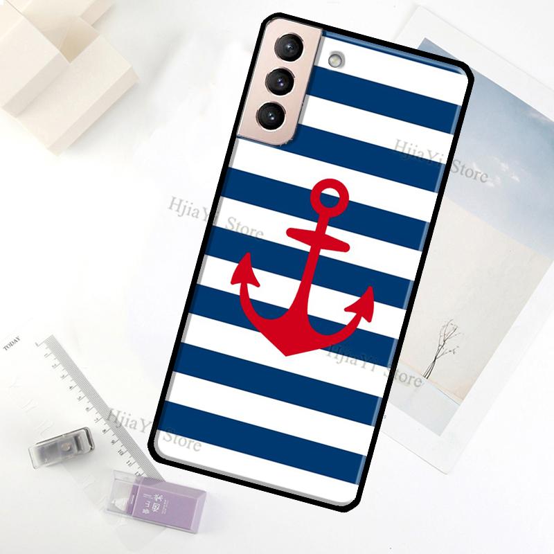

Anchor Boat Case For Samsung Galaxy S23 Ultra Note 20 10 S9 S10 Plus S20 S21 FE S22 Ultra Phone Cover Galaxy S21 FE