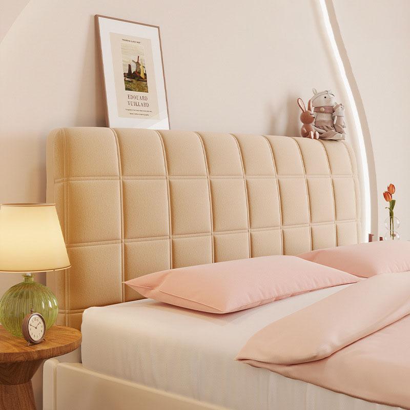 Velvet Bed Headboard Cover Slipcover Removable Washable Protector for Wooden Bed Renovation Decorative Headrest Home Decor