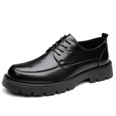 FashionDesigner Cow Leather Platform Loafers for Men Fashion Soft-soled Men's Wedding Shoes Spring Autumn Business Formal Shoes Male