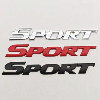 2025 Nové 3D Chromové Kovové Písmena na Auto Logo SPORT Znak Odznak Sportovní Samolepky Příslušenství pro Zadní Kufr Auta