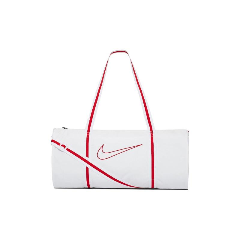 

Nike Heritage Basketball Polyester Travel Gym Bag Unisex bags White Red CK4973-100 White Red