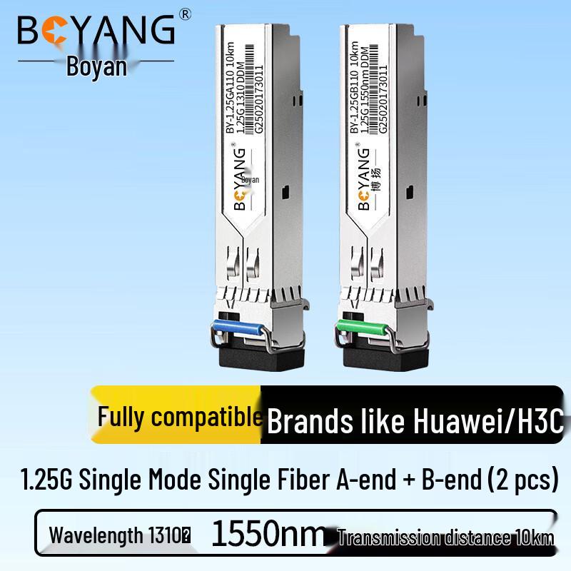 

BOYANG 1.25G SFP Single-Mode Single-Fiber Optical Module