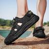 Summer Men's Large Size Sandals Fashion Roman Sandals Handmade Mesh Casual Shoes Platform Outdoor Men's Beach Sandals