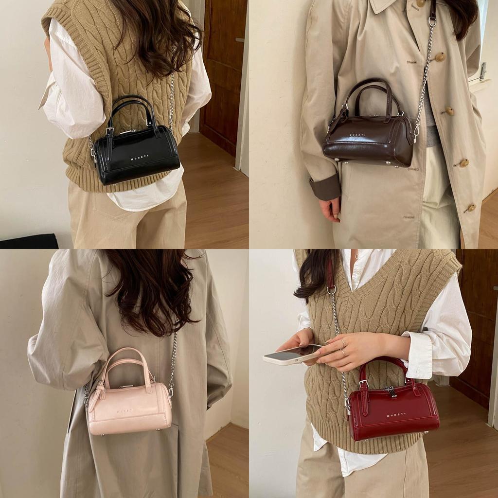 Fashionable Synthetic Leather Purse With Zipper Closure For Urban Style