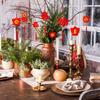 Waline 36-Piece Chinese New Year Decorations: Red Hanging Ornaments, Lucky Fu Pendants for Home, Office, Car, Trees & Spring Festival (6 Designs)