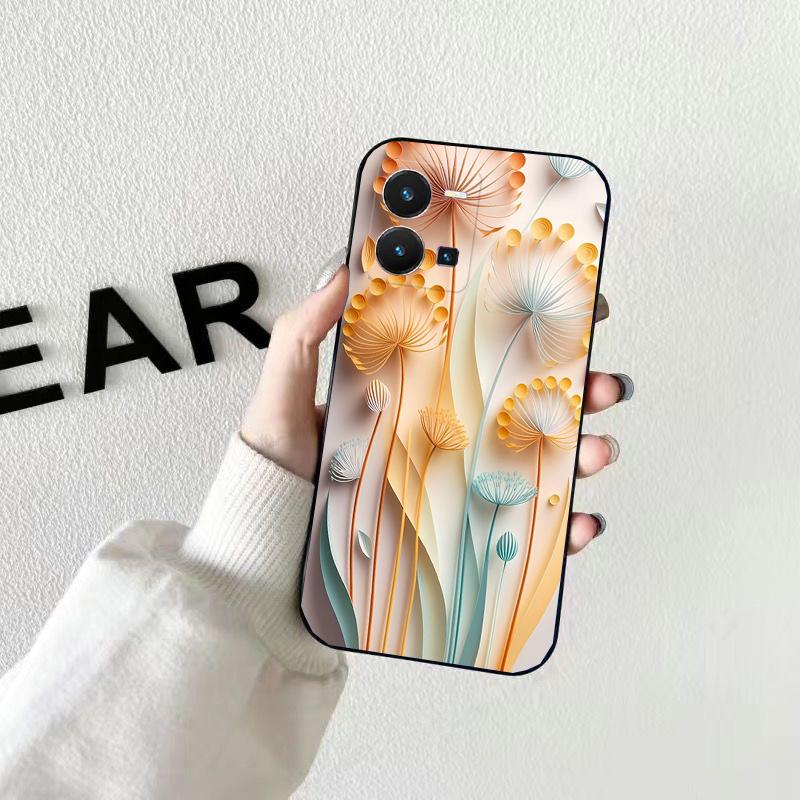 

Чехол для телефона с цветком одуванчика для VIVO Y53S Y33S Y01 Y22S Y31 Y21 Y70 Y21S Y72 V21 V2023 V21E V20 SE iQOO Z8x X100 Pro VIVO Y21S