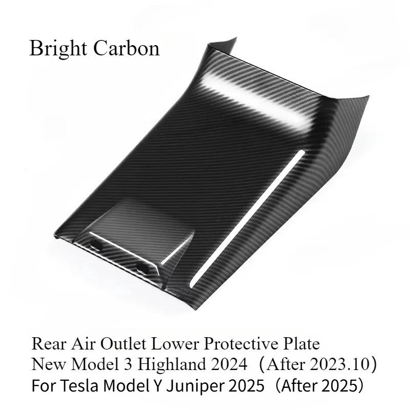 For Tesla Model 3+ Model Y Juniper 2025 Accessories Center Console Armrest Box Back Conditioner Outlet Filter Grille Protector
