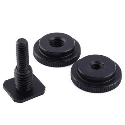 1/4 Skofäste Telefonhållare Dubbelmutter Kallskoadapter Fäste Tillbehör