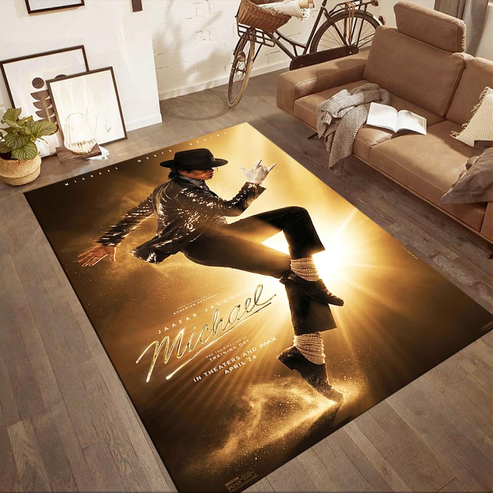 Michael Jackson 45 Floor Mat Perfect for Entryway Hallway Bedrooms Study room Anti-slip Rug Anime Office Decor