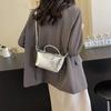 High Quality Pattern Bright Silver Versatile Dumpling Buns  Hot Selling Fashion Casual  Soft Women's Shoulder Bag