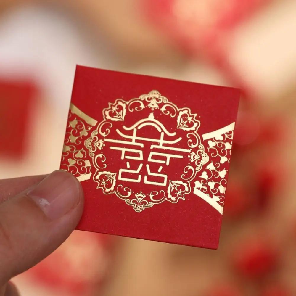10Pcs  Mini Chinese New Year Red Envelopes Creative Cute Lucky Money Bag Hongbao for Wedding Spring Festival Red Packets