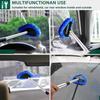 Extendable Windshield Cleaning Tool Reusable Microfiber Pads Wiper Brush  for Cars Trucks Home