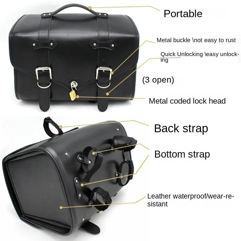 Moto Posteriore Coda Sella Schienale Borsa da Sella Borsa a Tracolla Universale Nera