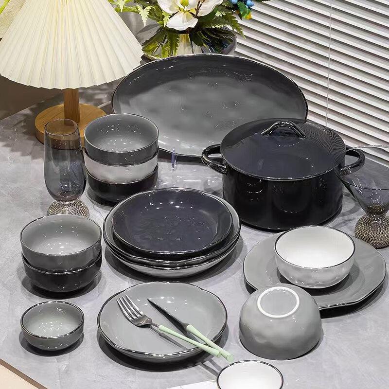 Kangmo Cream Style Ceramic Dinnerware Set