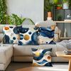 Blue Abstract Geometry Cushions Pillowcase Polyester Cushion Cover Throw Pillow Sofa Decoration Pillowcover Home Room Decor