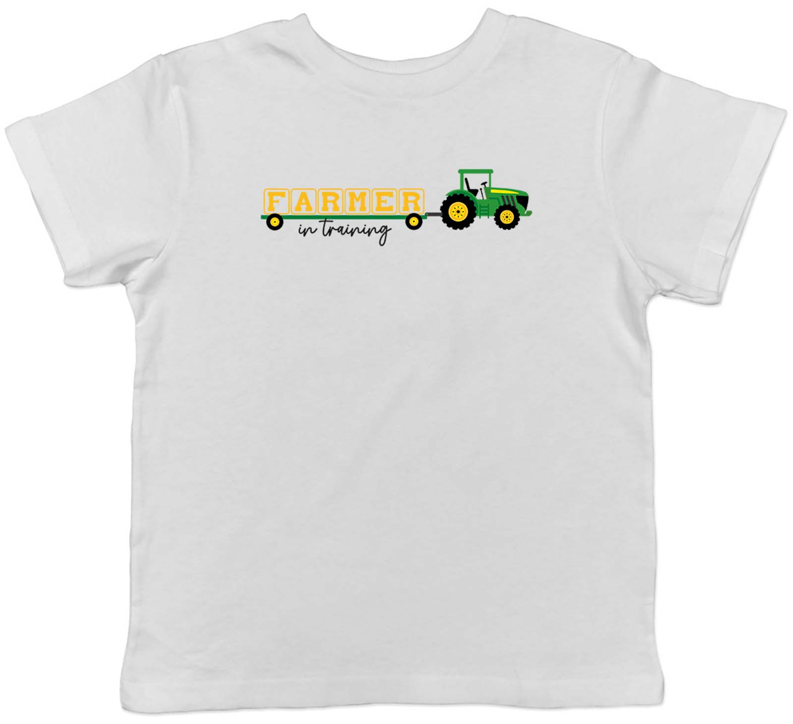Farmer in Training Kids T-Shirt Farm Farming Tractor Lover Childrens Boys Girls 110