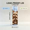 1PC Cute Yorkshire Puppy Portrait 750ml Color Plastic Sports Water Bottle Leakproof Flip Straw Lid Suitable for Sports Office Home Use