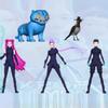 5PCS/Set Anime K-pop Demon Hunters Action Figure Doll Huntrix Derpys Tiger Rumi Mira Zoey Sussy Figurine Ornament For Fans Gift