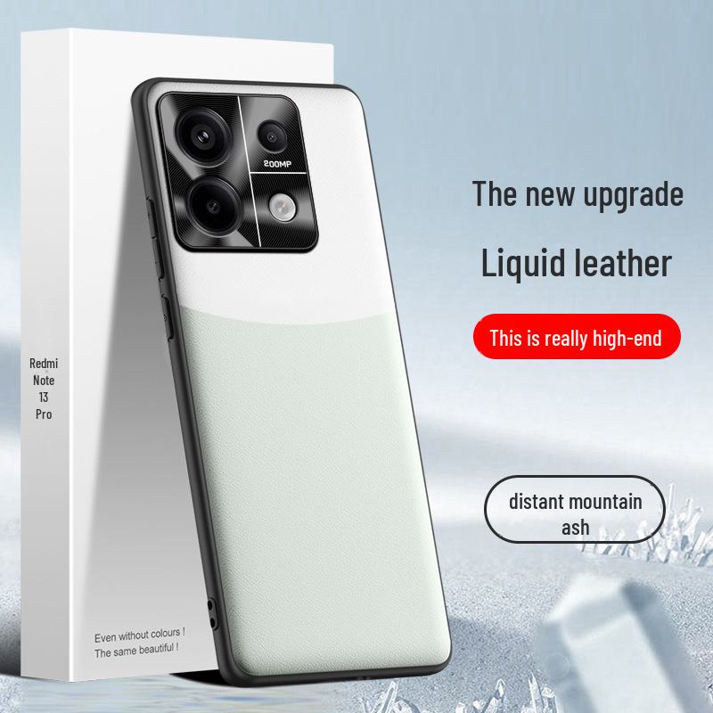 

Чехол для телефона Redmi Note 13 Pro Liquid Leather — защитный чехол от падения, доставка одной штукой Redmi Note 13 Pro